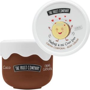 The Fruit Company Lichaamscrème, kokosnoot, zijdeeffect, 200 ml, hydraterend, met avocado-olie en sheaboter, veganistische formule