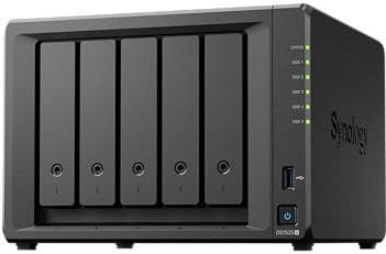 Synology - DS1525 - Netwerkopslag - 5 Schijven - AMD Ryzen - 8 GB RAM - 25GbE