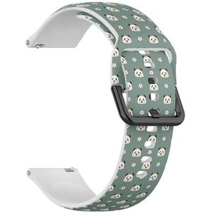 Compatibel met Fossil Women's Gen 5E 42mm / Gen 6 42 mm, Fossil Venture Gen 4 HR/Gen 3 Vrouwen Mannen, 18 mm (gestileerde pandabeer) 18 mm zachte siliconen sportband armband, Siliconen, Geen edelsteen