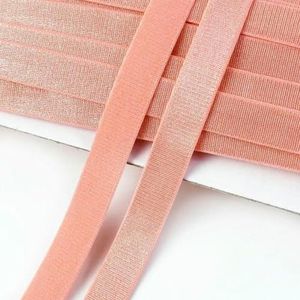 10/20M 12mm BH-band Elastische band Ondergoed Schouder Rubberen banden voor het naaien van broekriemen Stretch Nylon Webbing DIY Accessoires-Lichtoranje-12mm-10Meters