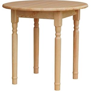 koma Ronde grenen tafel eettafel hout keukentafel massief honing landhuisstijl (grenen gelakt)