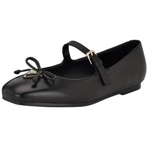 GUESS Kayra Mary Jane Flat voor dames, Zwart Leer 001, 9 UK