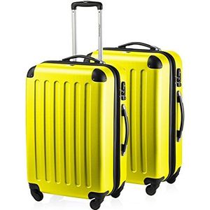 Hauptstadtkoffer Kofferset het hele jaar door 15, geel, Set 65/65 cm, Kofferset