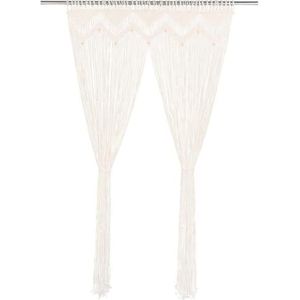 Macramé hangende bloemenmand voor binnen, set van 4 macramé hangmanden