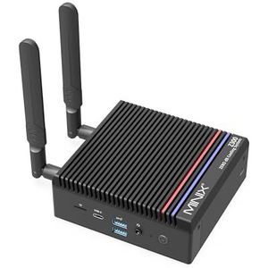 MINIX Fanless Windows 11 Pro Mini PC, Intel 12th Gen N300, NEO Z300-0dB 16GB DDR4, 512GB M.2 PCIe Gen3 x 4 SSD Micro Desktop Computer, 4K Dual Display/2.5G LAN, for Business Home office Multi-Tasking