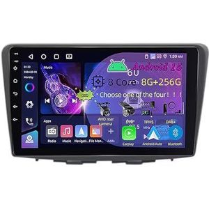9 Inch 2 Din Android 15 Autoradio voor Suzuki Baleno 2016 2017 2018 2019 met CarPlay AHD Omgekeerd beeld Bediening op het stuur Bluetooth GPS navigatie FM Radio WiFi(C3 4+64G)