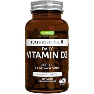 Vitamine D3 - 2000 IE - Tabletten - GMO-vrij