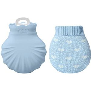 DieffematicRSD Warmwaterkruik Siliconen warmwaterkruik vullen sanitair warmwaterkruik (Color : Blue)