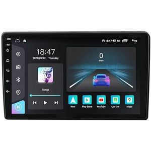 Android 14 autoradio voor Hyundai i40 2016 Carplay Wireless Android Auto,Dubbel Din autoradio 9 Inch met Navigatie Bluetooth WiFi GPS HiFi RDS/FM+AHD achteruitrijcamera/DVR(H8 8G+256G)