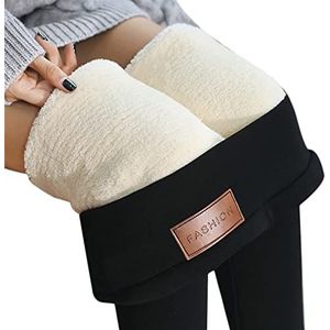 Vrouwen Winter Warm Sherpa Fleece Gevoerde Leggings, Thermals Dikke Warme Fleece Gevoerde Winter Rekbare Potlood Leggings Broek