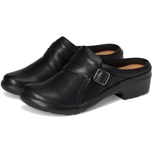 Clarks Angie Braley Mule voor dames, zwart leer, 3 UK