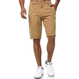 Tazzio Chino shorts heren chinoshorts korte broek A202, camel, 29W