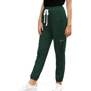 SMUXP - Joggingbroek - Groen - Hoge Taille - Casual Slim Fit - Met Zakken