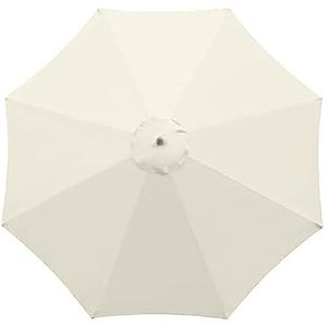 Vervangdoek voor zweefparasol 2m/2,7m/3m/6-ribben/8-ribben Tuinparasolhoezen paraplu luifel omruildoek parasoldoek, paraplu vervangende luifel parapluhoes, UV-bescherming (Color : Off White, Size :