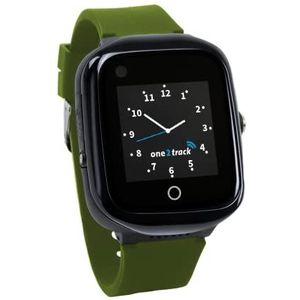 One2Track Connect Neo Groen – 4G GPS Smartwatch Kinderen – Incl. Screenprotector & Simkaart – Eigen App – Videobellen, Berichten, SOS, Stiltetijd, Veilige Zone – 2 Jaar Garantie