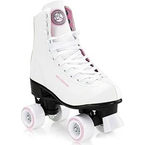 Nils Extreme Rolschaatsen voor kinderen skates rollerskates inliner disco skates sport NQ8400S (wit, 37)