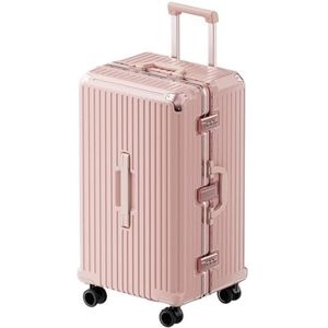 Koffer Handbagage Koffers met wielen Aluminium framebox Sterke en duurzame anti-kras trolleykoffer Verdikte koffer Lichtgewicht Harde Bagage (Color : E, Size : 30in)