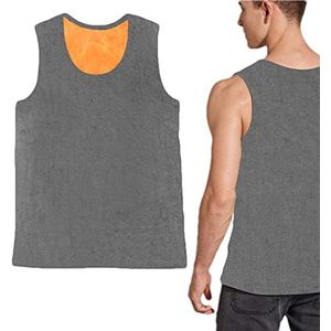 smashing Warme tanktops voor mannen, dubbelzijdig fluwelen vest winter, vochtafvoerend, dik, met fleece gevoerd onderhemd voor heren, winterwarm, mouwloos voor thermiek