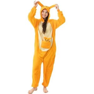 Katara 1744 Kangaroo kostuum onesie/jumpsuit eendelig body voor volwassenen dames heren als pyjama of pyjama unisex - veel verschillende dieren