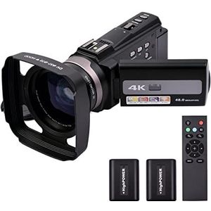 Timelapse-videocamera 4K 60FPS Ultra Hd Digitale videocamera DV Camcorder 4 8mp Anti-shaking Time Lapse Slow Motion Digital Video Camera