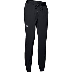 Under Armour Dames UA Armour Sport geweven broek, trainingsbroek, joggingbroek met taps toelopende pijpen