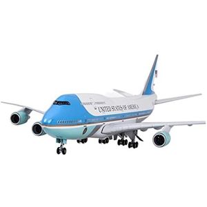 Voorgebouwd Modelvliegtuig Voor Boeing 747 1 150 Air Force One Airline Resin Model Vliegtuig Vliegtuig Model Eindproduct Vliegmodel Bouwpakket (Color : Without light)