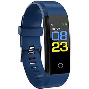 RBNANA Fitness Tracker Watch, Activity Tracker voor mannen, vrouwen en kinderen, waterdichte Smart Watch Activity Tracker met slaapmonitor, stappenteller en hartslagmeter, blauw