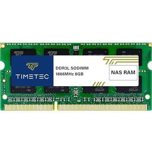 Timetec 8GB DDR3-1866L non-ECC ongebufferde SODIMM DDR3L 1866Mhz PC3L-14900 1.35V compatibel met Synology geheugen RAM