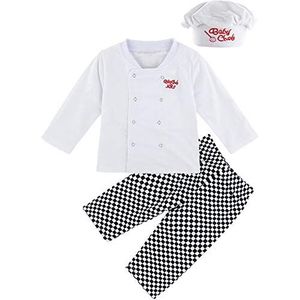 MOMBEBE COSLAND Babykleding voor jongens en meisjes, 3-delig, 0-4 jaar, wit, 24 Maanden