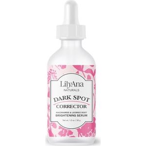 LilyAna Naturals Dark Spot Corrector voor gezicht, met niacinamide en zoethoutwortels, verlicht donkere vlekken en vermindert 28 g (1 stuk)
