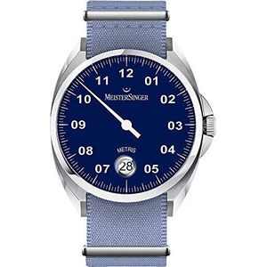 MeisterSinger Metris ME908 automatisch horloge met één wijzer, armband