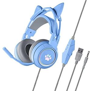 G25 Verlichte Cat Ear Gaming Headset Hoofdtelefoon Uitgerust met Microfoon