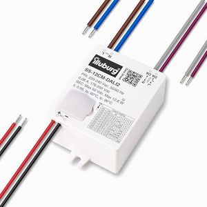 illuburg LED transformator dimbaar Dali Push 100mA - 700mA uitgang instelbaar 12W Flickerfree LED voeding driver