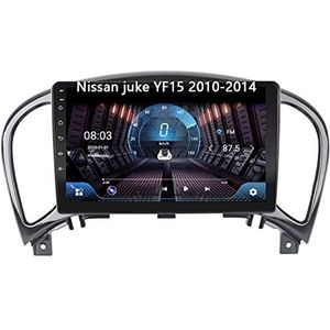 Android 10 Bluetooth Autoradio Dubbel Din Multimedia Speler 9 inch Touchscreen Auto Stereo Voor Nissan juke YF15 2010-2014 Met GPS Ondersteuning Spiegel Link/Stuurbediening Dual USB Backup Camera (Co