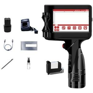 Slimme Handheld Inkjetprinter Kleine Automatische Codeermachine Lopende Band Label Verpakking Zak Barcode Logo Printer(Black Kit)