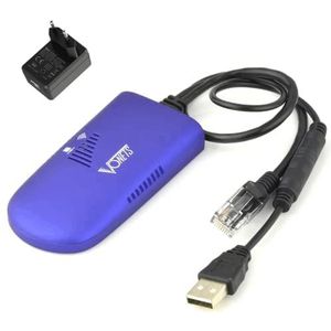 VONETS VAP11G-300 Mini WLAN Bridge 2,4 GHz Ethernet Repeater LAN Bridge WiFi Hotspot Extender 300 Mbps RJ45 DC/USB Power voor DVR netwerkapparaat (met voedingsadapter)