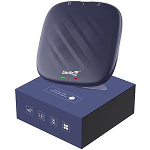CarlinKit Android 13 CarPlay AI BOX, 8 GB + 128 GB, Snapdragon QCM 6125, ondersteuning voor draadloze CarPlay/draadloze Android Auto, Google Play Store, Netflix, YouTube online
