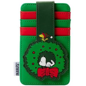 Loungefly Pinda's Snoopy & Woodstock Kerstkrans kaarthouder, MULTI, One Size, Meerkleurig, Eén maat, Kaarthouder