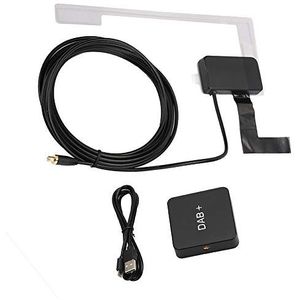 Richer-R Auto Digitale Audio Streaming Dab Dab + Doos Radio Ontvanger Adapter Prachtige en Kleine Adapter met Antenne Compatibel met Android 5.1 en hoger