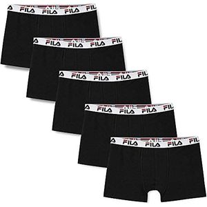 FILA Boxershorts voor heren, verpakking van 5 stuks, zwart (black 200), M