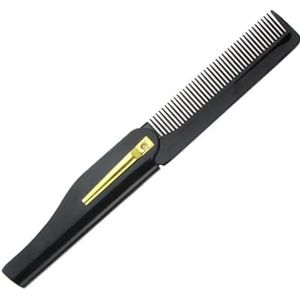 3 kleuren Opvouwbare haarkam zakclip haar snor baard kam haarstylingtool kapperskam (maat : goud)