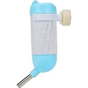 Drinkbak voor kleine dieren, 80mL Hamster Drinkfontein Kleine Pet Water Dispenser Mini Lekvrije Waterkoker Konijn Waterfles (Color : Blue)
