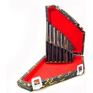 Paarse Bamboe 8-tone Panfluit Nationaal Blaasinstrument Chinese Panfluit (Color : 8-pipe pan flute 1)