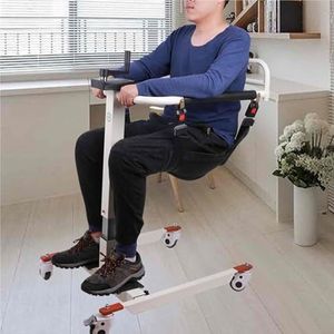 Handicap stoeltjeslift, overdrachtslift voor oudere patiënten gehandicapte rolstoel, Patiëntenliftstoel voor thuis/auto, verdikte stalen buis, opvouwbare capaciteit 150 kg