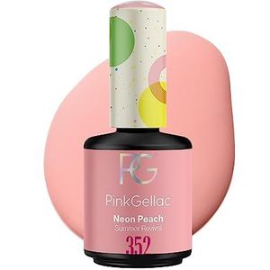 Pink Gellac - 352 Neon Peach - Gelnagellak - 15 ml - Vegan