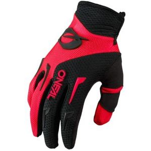O'NEAL | Cycling Glove Motocross Glove | MX MTB DH FR Downhill Freeride | Duurzame, flexibele materialen, geventileerde palm | Element Glove | Heren | Zwart Rood | Maat S
