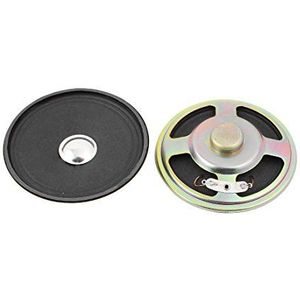 sourcing map 2Pcs 76mm Dia 8 Ohm 3W Metal Shell Ultra-dunne interne Mini Speakers Magnetische luidspreker