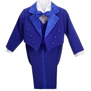 Lito Angels 5 Stuks Formeel Smoking voor Baby Jongens Koningsblauw Maat 86 (Leeftijd 12-18 Maanden) (Markeringsnummer 2)