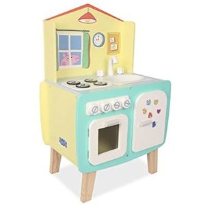 Peppa Pig Speelkeuken Hout - Speelgoedkeuken - Met Ronde Vormen - 70 x 45 x 30 cm