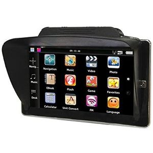 GPS-autonavigatiesysteem, 7 inch 800 * 480 Hd Auto GPS Navigatie FM DDR3 256M Rom 8 GB Voertuig Nav ramen CE 6.0 Bluetooth-truck GPS SAT Navigator Voor auto, vrachtwagen, camper(With sunshade)